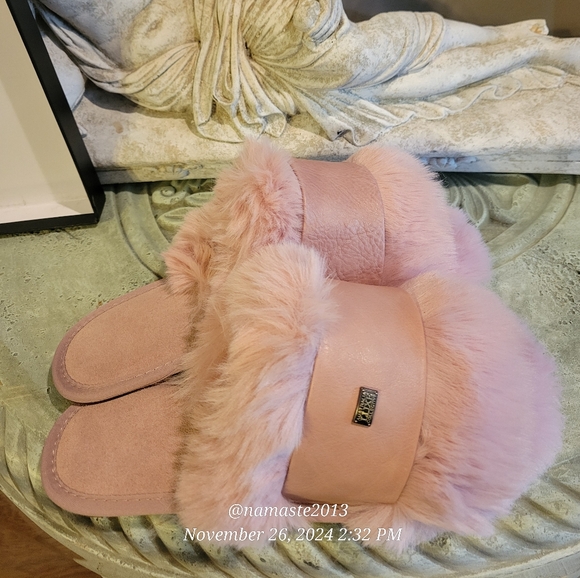 Australia Luxe Collective Slides Muchas Faux Fur Designer Luxury #139 - Picture 6 of 13
